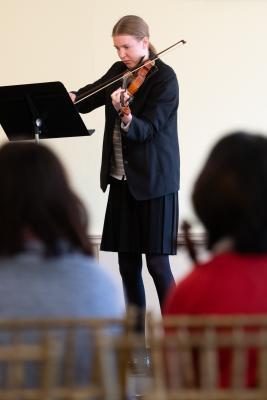 Jersey Festival of the Performing Arts Music Section Eisteddfod 2024 Class 70 Strings Solo, U18 5 years and over learning Lucy Collard, Violin Picture: JON GUEGAN