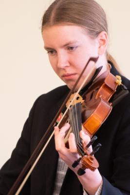 Jersey Festival of the Performing Arts Music Section Eisteddfod 2024 Class 70 Strings Solo, U18 5 years and over learning Lucy Collard, Violin Picture: JON GUEGAN