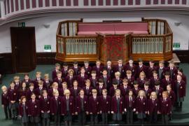 Jersey Festival of the Performing Arts Music Section Eisteddfod 2024  Class 267 The Connetable de St Helier trophy U11 choir St George's Upper Prep choir Picture: JON GUEGAN