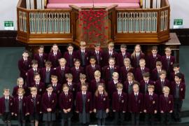 Jersey Festival of the Performing Arts Music Section Eisteddfod 2024  Class 267 The Connetable de St Helier trophy U11 choir St George's Middle Prep choit Picture: JON GUEGAN