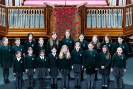 Jersey Festival of the Performing Arts Music Section Eisteddfod 2024  Class 267 The Connetable de St Helier trophy U11 choir St Lawrence Primary school choir Picture: JON GUEGAN