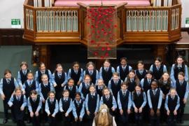 Jersey Festival of the Performing Arts Music Section Eisteddfod 2024  Class 267 The Connetable de St Helier trophy U11 choir Helvetia House school Picture: JON GUEGAN