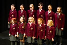 Arts Centre. Jersey Eisteddfod music section. The Hamon Cup, Class 245, ensemble for 4 to 11 voices, under 14 years. Chamber Choir from St george's school singing                     Picture: ROB CURRIE