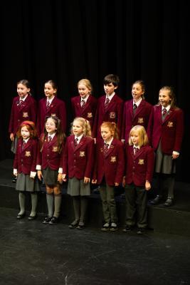 Arts Centre. Jersey Eisteddfod music section. The Hamon Cup, Class 245, ensemble for 4 to 11 voices, under 14 years. Chamber Choir from St george's school singing                     Picture: ROB CURRIE