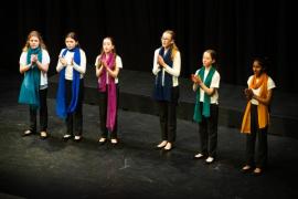 Arts Centre. Jersey Eisteddfod music section. The Hamon Cup, Class 245, ensemble for 4 to 11 voices, under 14 years. The Singing Magpies choir                     Picture: ROB CURRIE