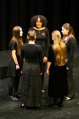 Arts Centre. Jersey Eisteddfod music section. The Small Groups Trophy, Class 251, ensemble for 4 to 11 voices from stage, show or film, under 18 years. Chant'tie Seniors choir                     Picture: ROB CURRIE