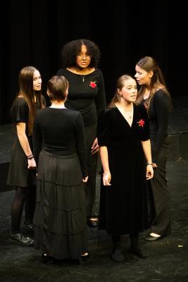 Arts Centre. Jersey Eisteddfod music section. The Small Groups Trophy, Class 251, ensemble for 4 to 11 voices from stage, show or film, under 18 years. Chant'tie Seniors choir                     Picture: ROB CURRIE