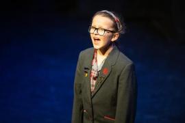 Arts Centre. Jersey Eisteddfod, English, Speech and Drama. Class 700D. The Betty Massip De Turville voucher, first time ever, verse speaking 9 years. Madeleine Harvey, who came first with a gold certificate                                                Picture: ROB CURRIE