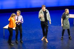 Arts Centre. Jersey Eisteddfod, English, Speech and Drama. Class 729B, The Max Le Feuvre Memorial Trophy, dramatic selection 17 years and under. Year 12 A Level Drama and Theatre Beaulieu Group B                                Picture: ROB CURRIE