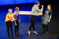 Arts Centre. Jersey Eisteddfod, English, Speech and Drama. Class 729B, The Max Le Feuvre Memorial Trophy, dramatic selection 17 years and under. Year 12 A Level Drama and Theatre Beaulieu Group B                                Picture: ROB CURRIE