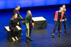 Arts Centre. Jersey Eisteddfod, English, Speech and Drama. Class 729B, The Max Le Feuvre Memorial Trophy, dramatic selection 17 years and under. Year 12 A Level Drama and Theatre Beaulieu Group A                                Picture: ROB CURRIE