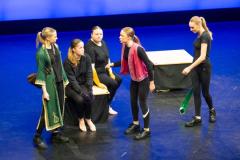 Arts Centre. Jersey Eisteddfod, English, Speech and Drama. Class 729B, The Max Le Feuvre Memorial Trophy, dramatic selection 17 years and under. Year 12 A Level Drama and Theatre Beaulieu Group A                                Picture: ROB CURRIE