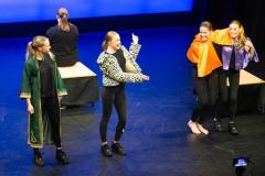 Arts Centre. Jersey Eisteddfod, English, Speech and Drama. Class 729B, The Max Le Feuvre Memorial Trophy, dramatic selection 17 years and under. Year 12 A Level Drama and Theatre Beaulieu Group A                                Picture: ROB CURRIE