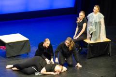 Arts Centre. Jersey Eisteddfod, English, Speech and Drama. Class 729B, The Max Le Feuvre Memorial Trophy, dramatic selection 17 years and under. Year 12 A Level Drama and Theatre Beaulieu Group A                                Picture: ROB CURRIE