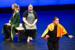 Arts Centre. Jersey Eisteddfod, English, Speech and Drama. Class 729B, The Max Le Feuvre Memorial Trophy, dramatic selection 17 years and under. Year 12 A Level Drama and Theatre Beaulieu Group A                                Picture: ROB CURRIE