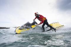 Josh O'Donoghue RNLI Jersey Lifeguard Service Training Picture: DAVID FERGUSON