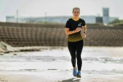 Beach at La Fregate. Maelle Smith running the London Marathon on 21 April                      Picture: ROB CURRIE