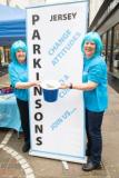 World Parkinsons Week Janine Coxshall (Chair) and Marion Hibbeard (Secretary) from Parkinson's Jersey, giving out leaflets in town to raise awareness of the illness  Picture: JON GUEGAN