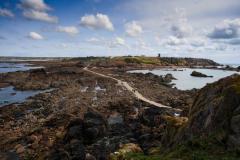view from the lighthouse looking towards land. 150th Anniversary of Corbiere Lighthouse Picture: DAVID FERGUSON