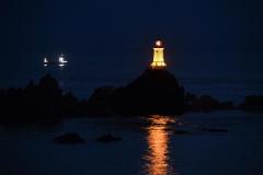 The Trinity rounding the point. Corbiere Lighthouse 150th anniversary ligh up Picture: DAVID FERGUSON
