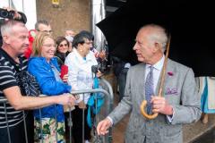 Royal Visit 2024 King Charles III and Queen Camilla Faces Picture: JON GUEGAN