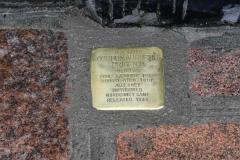Laying down of the Gordon Prigent Stopersteine memorial stone in Hope Street by the German artist Gunter Demnig Picture: DAVID FERGUSON