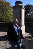 Philip le Brocq at the WW2 memorial St Brelade's Bay Picture: DAVID FERGUSON