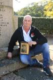 Philip le Brocq at the WW2 memorial St Brelade's Bay Picture: DAVID FERGUSON