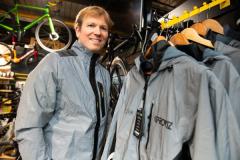 Bob Langly-Smith, co-founder of Proviz SPorts, which makes bicycle clothing                  Picture: ROB CURRIE