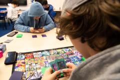 Jersey Youth Service National Youth Work Week gaming night. Youngsters palying Yu-gi-oh! Picture: JON GUEGAN