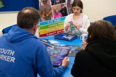 Jersey Youth Service National Youth Work Week gaming night. A variety of traditional board games werer available to play  Picture: JON GUEGAN