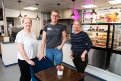 Nicoleta's Home Cakes shop, 33 Burrard Street, St Helier. L>R Raluca Petre, best friend of Nicoleta, Nicoleta Radu, owner and Mariana Urluiala, sister of Nicoleta                                 Picture: ROB CURRIE