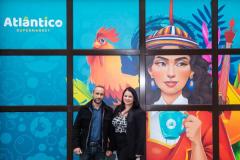 Lino and Claudia Alves outside their shop, Atlantico Supermarket in Bath Street Picture: JON GUEGAN