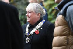 Royal British Legion Ms Tracey Williams Memorial service for Captain Philip Ayton at Petit Port,Trinity Picture: DAVID FERGUSON