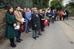 French Consul (left) Pierre Chays Memorial servive for Lt Bernard Scheidhauer Picture: DAVID FERGUSON