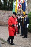 Chelsea pensioner Nick Clark Memorial servive for Lt Bernard Scheidhauer Picture: DAVID FERGUSON