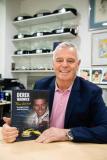 Derek Warwick Honda. Derek Warwick, former Formula 1 racing driving, with his book called Never Look Back                  Picture: ROB CURRIE