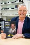 Derek Warwick Honda. Derek Warwick, former Formula 1 racing driving, with his book called Never Look Back                  Picture: ROB CURRIE