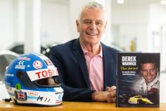 Derek Warwick Honda. Derek Warwick, former Formula 1 racing driving, with his book called Never Look Back                  Picture: ROB CURRIE