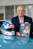 Derek Warwick Honda. Derek Warwick, former Formula 1 racing driving, with his book called Never Look Back                  Picture: ROB CURRIE