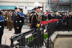 Lt Gov Jerry Kyd Remembrance Day at the Cenotaph Picture: DAVID FERGUSON