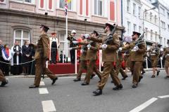 Jersey Field Squadron Remembrance Day at the Cenotaph Picture: DAVID FERGUSON