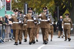 Jersey Field Squadron Remembrance Day at the Cenotaph Picture: DAVID FERGUSON