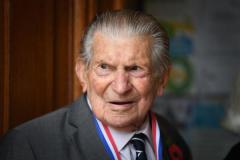 WW2 D Day Veteran Ernest Thorne  Remembrance Day at the Cenotaph Picture: DAVID FERGUSON