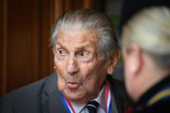 WW2 D Day Veteran Ernest Thorne  Remembrance Day at the Cenotaph Picture: DAVID FERGUSON