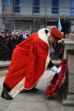 The bailiff Tim le Cocq Remembrance Day at the Cenotaph Picture: DAVID FERGUSON