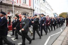 Veterans march pass Remembrance Day at the Cenotaph Picture: DAVID FERGUSON