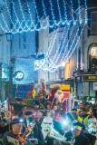 Christmas Lights Switch On and Parade. Santa Father Christmas drives his sleigh down King Street                         Picture: ROB CURRIE