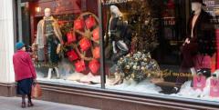 Voisins Christmas displays with visual merchandiser Yhonny Picture: JON GUEGAN