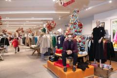 Voisins Christmas displays with visual merchandiser Yhonny Picture: JON GUEGAN